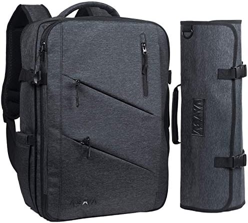 Asaya Chef Knife Backpack with 20 Pocket Knife Roll Bag – Over 30 Pockets for Knives and Kitchen Utensils – Stain Resistant Waxed Nylon – Padded for Extra Protection – Knives Not Included