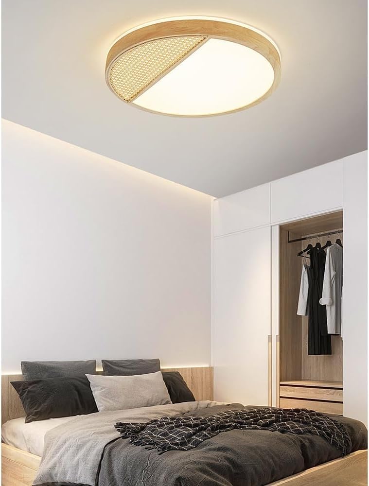 LED Flush Mount Ceiling Light, 3-color Dimming Modern Simple Round Ceiling Lamp, Bottom Design Room Pendant Ceiling Light,Living Room, Dining Room Study Lighting Fixtures(30cm)