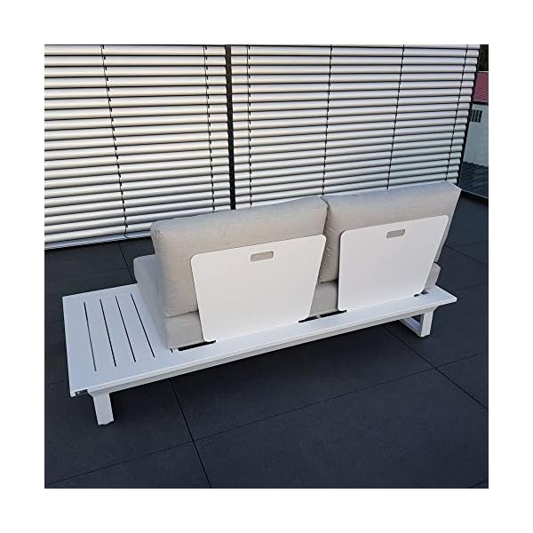 ICM Gartenlounge Grenoble Aluminium Weiß