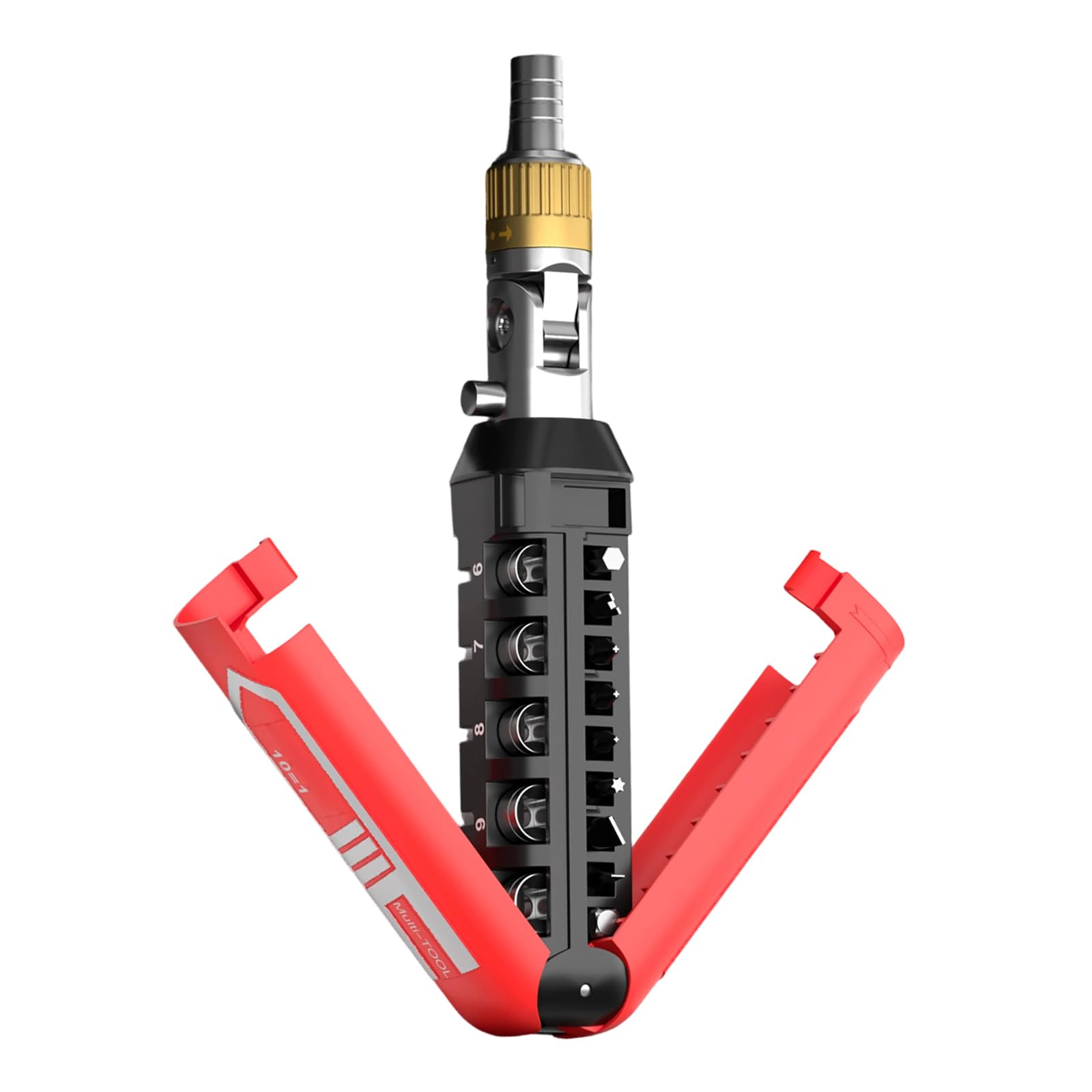 Hsioluted 14 In 1 Bendable Ratcheting Screwdriver Bit & Socket Set, Multifunction For Home, Apartment, Car Repair Small Screwdriver Set