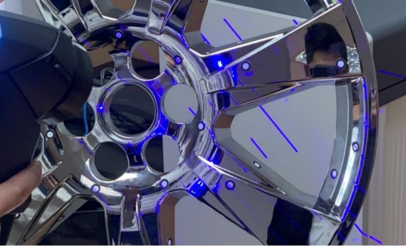 Miniatura 5 de Objetivos de posicionamiento de 0.236 pulgadas con contorno negro para escáner 3D, marcadores de escaneo 3D, puntoscalcomanías, marcadores de punto