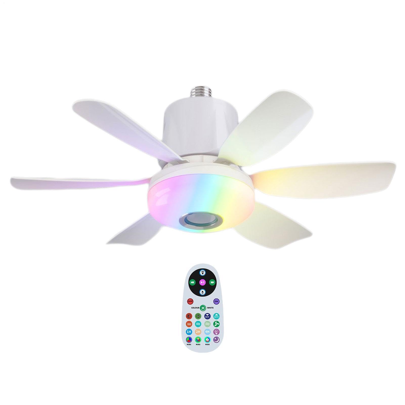 Ventilateur plafond avec lumière pour rafraîchir le salon en été