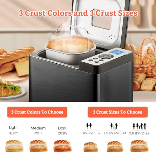 KBS 19-in-1 Stainless Steel Bread Maker