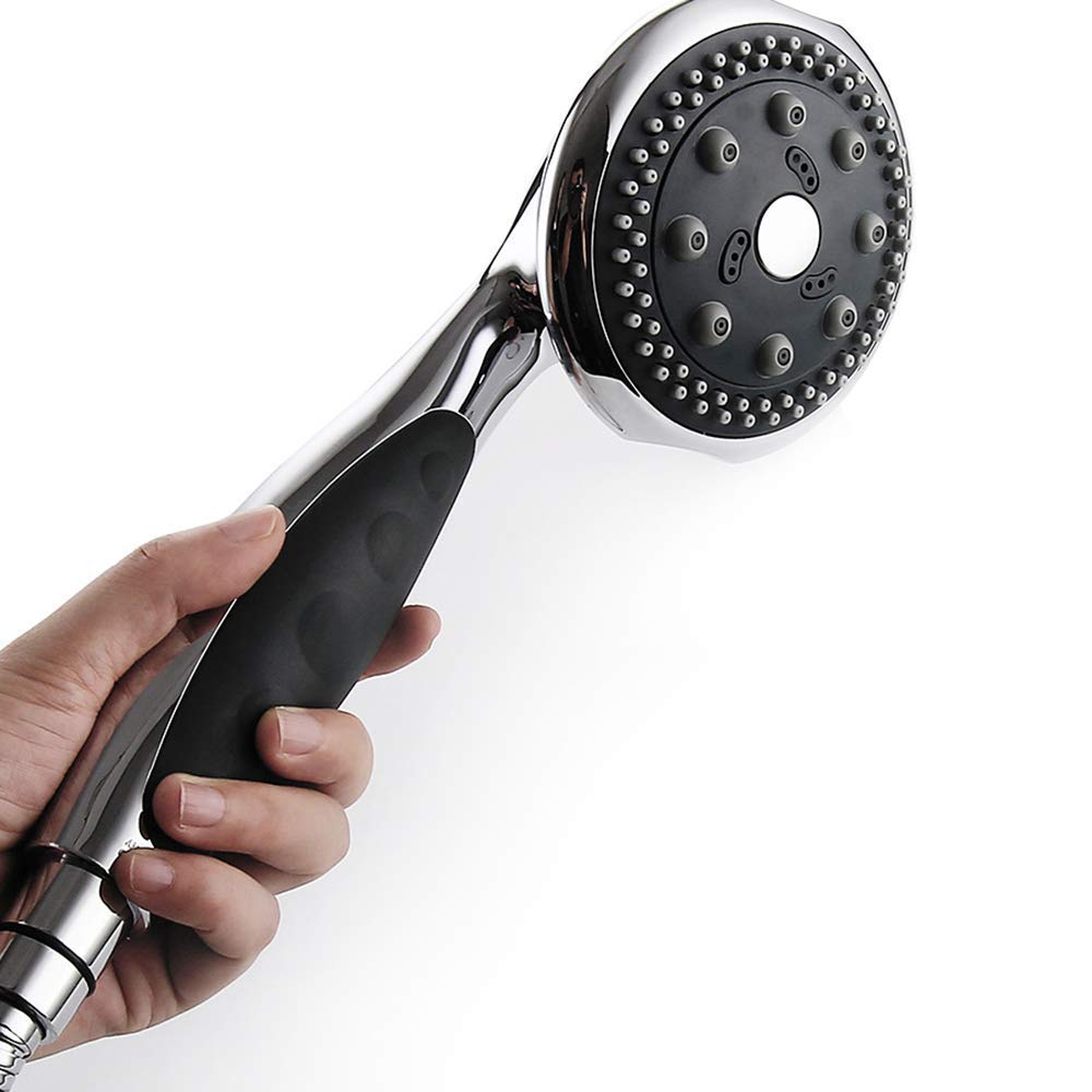 Mumuwusg Shower Head High Pressure Handheld Shower Head, 5 Spray Modes, Grade, Rainfall Hand Held Shower Head For Low Flow,Easy To Install, Anti Leak Bathroom Shower Head With Handheld