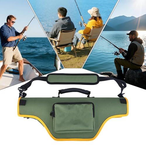 Housse imperméable de rangement pour canne à pêche avec support de transport antichoc - 5