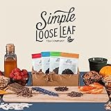 Simple Loose Leaf Tea Subscription Box - 4 Loose Leaf Teas, Curated Monthly Premium Hand Packaged Te