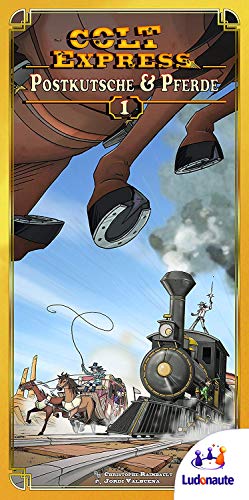 Ludonaute Asmodee Colt Express – Postkutsche & Pferde | Erweiterung | Familienspiel | Brettspiel | 2-6 Spieler | Ab 10+ Jahren | 40+ Minuten | Deutsch