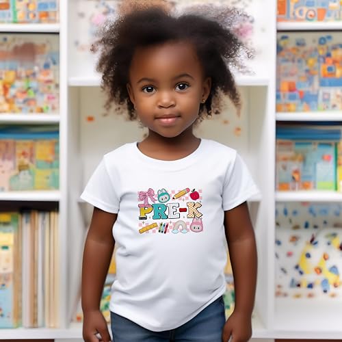 Pre-K #182 Toddler Shirts, 2T-4T, Girls, Labooboos, Cute Little Monsters, Great for The First Day of School Or Everyday2