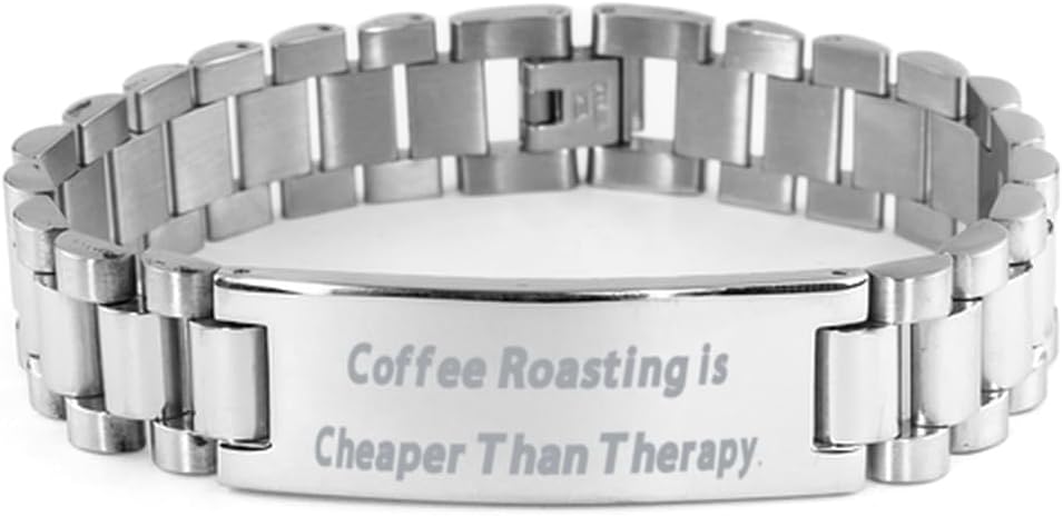 Beautiful Coffee Roasting Gifts, Coffee Roasting, Beautiful Birthday Ladder Bracelet For Friends, Engraved Bracelet From Friends
