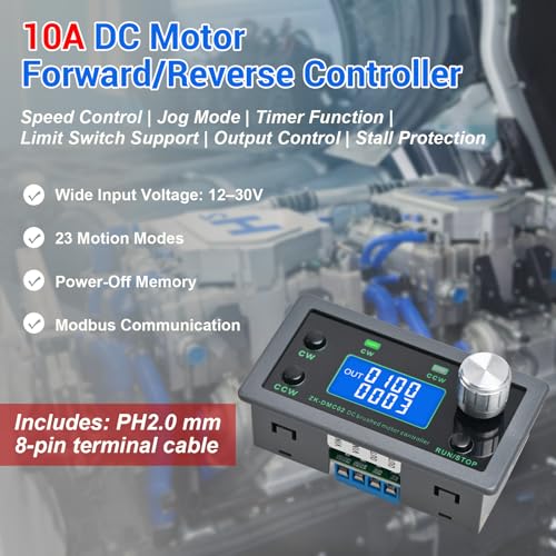 Controlador de motor CC con parada automática por interruptor de límite 3