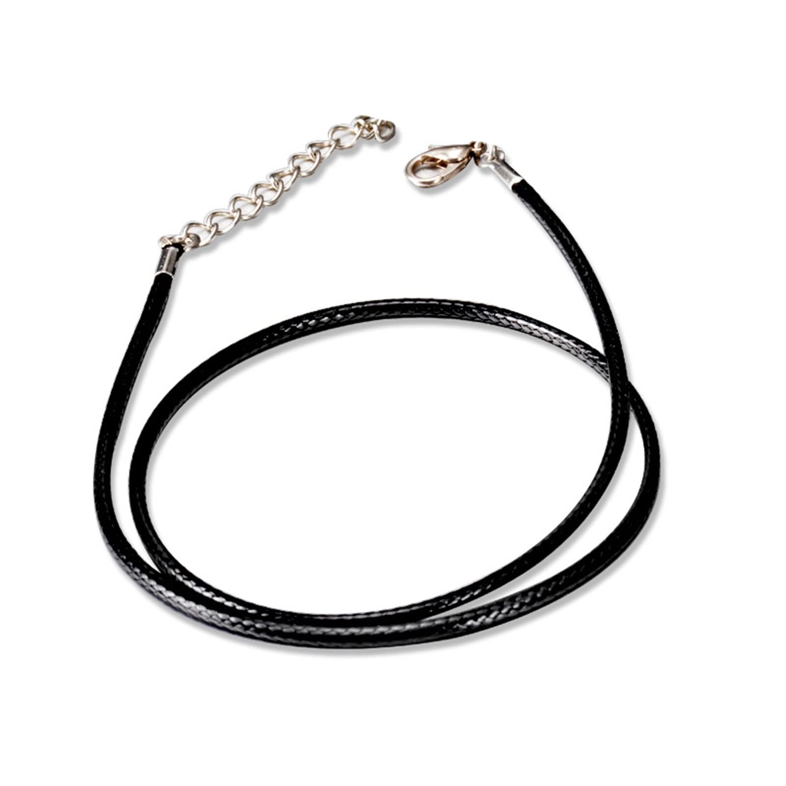 DOPENSPI 2 stuks roestvrijstalen halsketting voor heren, ketting met staafhanger, zwart, zilver, stijlvolle ketting, 60 cm, roestvrij staal, vierkante ketting voor mannen en vrouwen, sieraden, cadeau