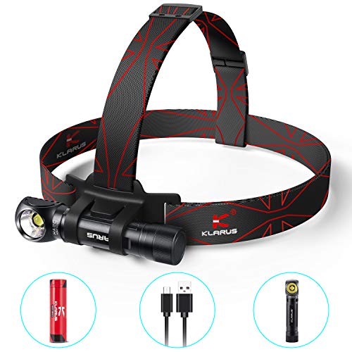 Rechargeable Headlamp 3200 Lumens Flashlight Klarus HA2C CREE CHP70.2 P2 LED, USB Charging