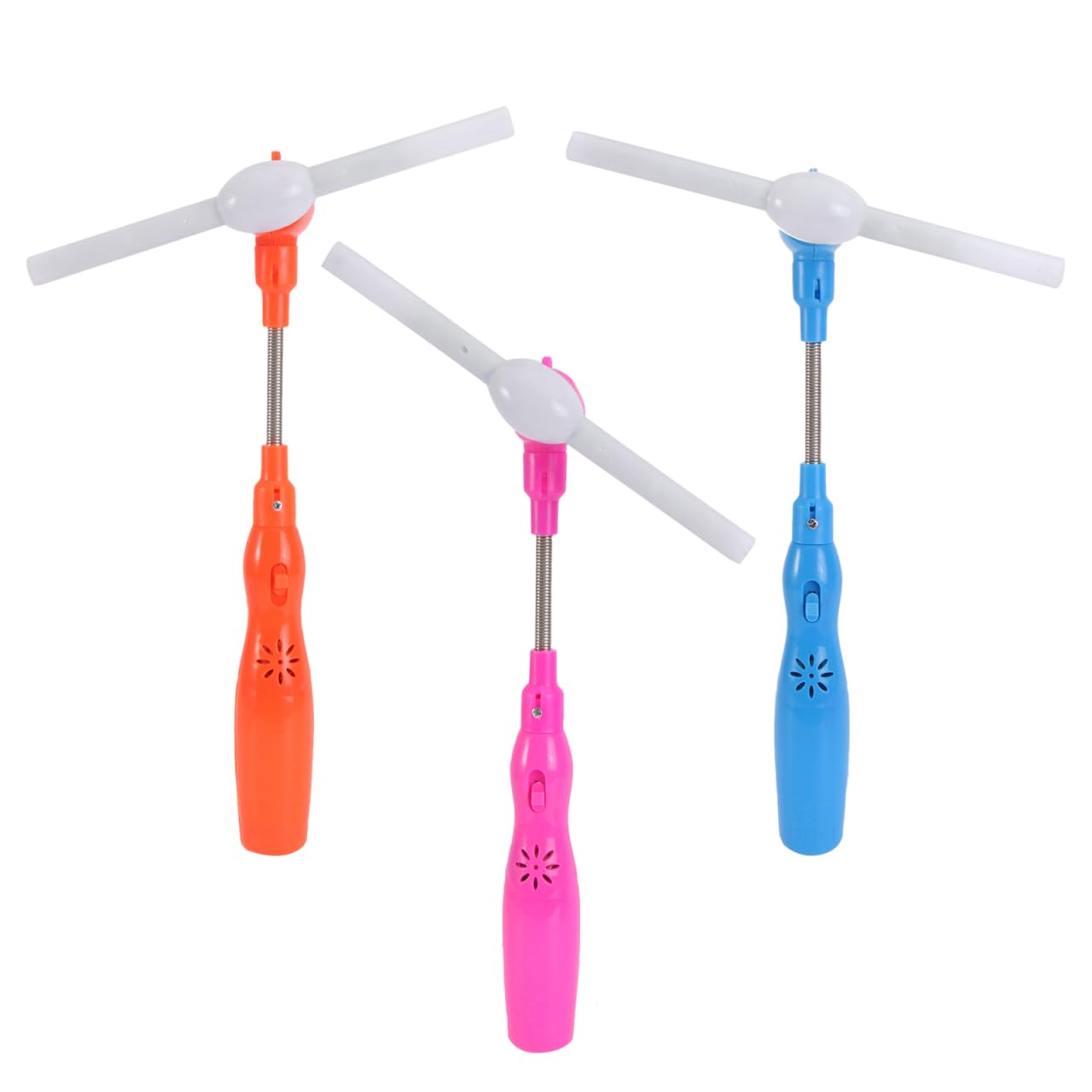 Alasum Glowing Music Toy Stick Electric Rotary Light up Wand for Kids Educational Sound Toy 3 Pieces Set Battery Not Included
