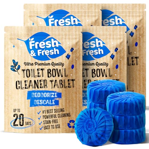 Disposable toilet bowl cleaners (100 tablets) with fresh scent