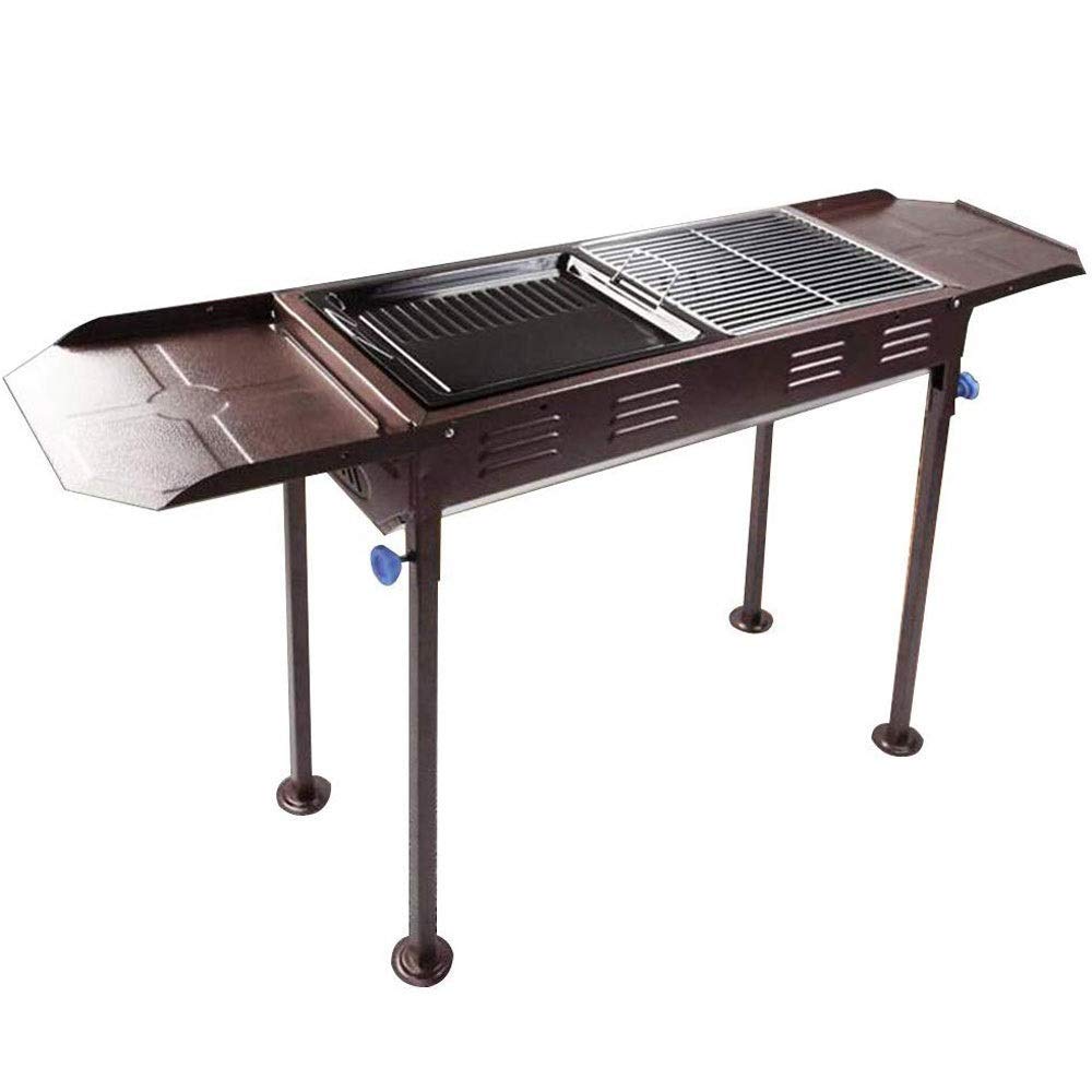Tbddsd One Color Barbecue, Barbecue Grill Charcoal Grills Outdoor Portable More Stainless Steel Thick Full Smokeless