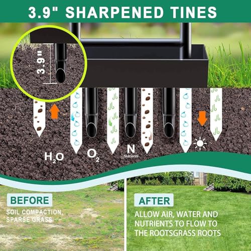 Coring Tool for Yard - Manual Garden Core Auerator, Yard Coring Supplies | Lawn Care Equipment for Gardening Enthusiasts, Farmers - Image 7