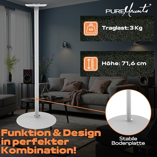 Soporte SONOS One con gestión de cables interna y base estable PureMounts 2