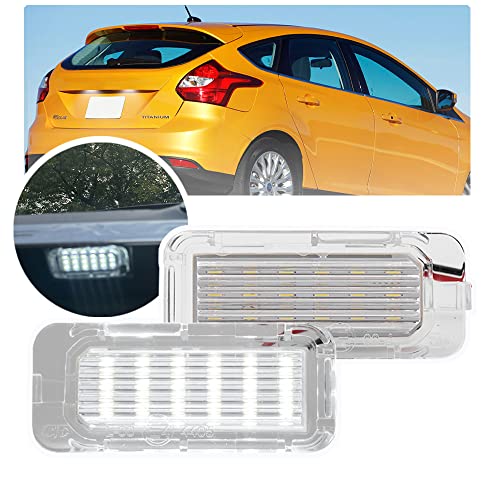 NSLUMO 2 luces LED para placa de matr¨ªcula para Tourneo Transit Connect Courier Custom Ka+ para Fo/rd Focus Fiesta Mondeo Kuga Galaxy S-max para Jaguar XJ XF