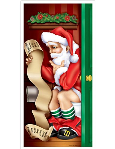 Beistle Santa Restroom Door Cover