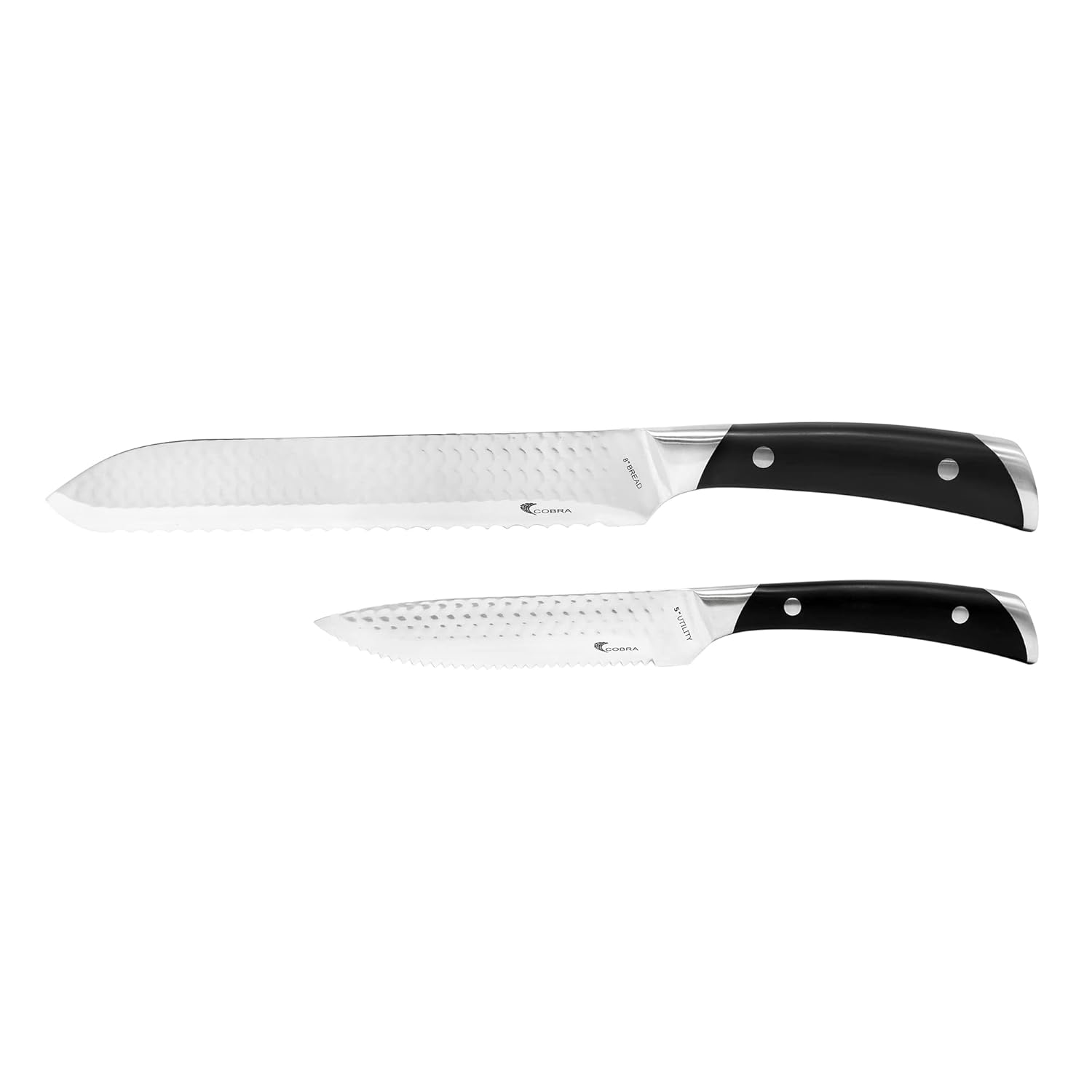 Kalorik SAK 47790 Cobra 2-Piece Knife Set 8 Bread Knife and 5 Utility Knife Japanese High-carbon Stainless Steel