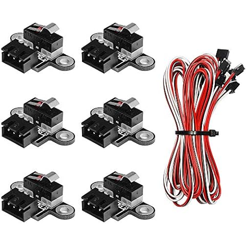 Cuasting 6PCS Limit Switches with 1M 3 Pin Cable for 3018-PROVer/3018-MX3/3018-PROVer Mach3 Cover