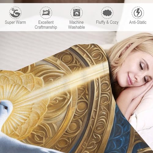 Couverture chaude en flannel molleton de flanelle colombe plaid lit toute saison 100x130