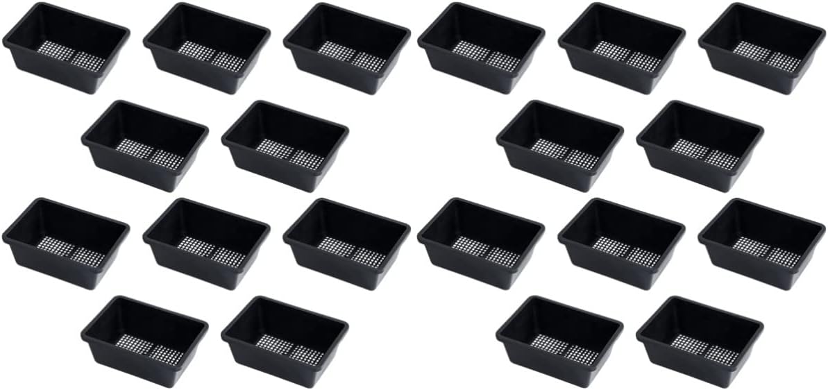 HANABASS 20pcs Greenhouse Growing Trays for Easy Plant Germination Lightweight Nursery Planting Trays for Vegetables Flowers Versatile Use
