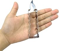 Vista 3 de LILIAO Cortador de galletas para velas, 1.1 pulgadas de ancho x 4.1 pulgadas de alto x 1 pulgada de profundidad, acero inoxidable