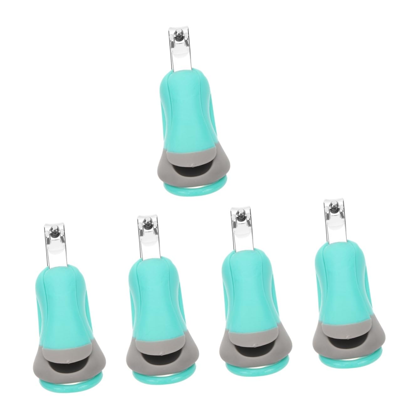 VICASKY 5piezas Cortaúñas Con Lupa Plegable Para Adultos y Diseño Ergonomico y Práctico Para Manicura y Pedicura Para Mayores y Viajes Incluye Lupa Reductora De Estrés Visual