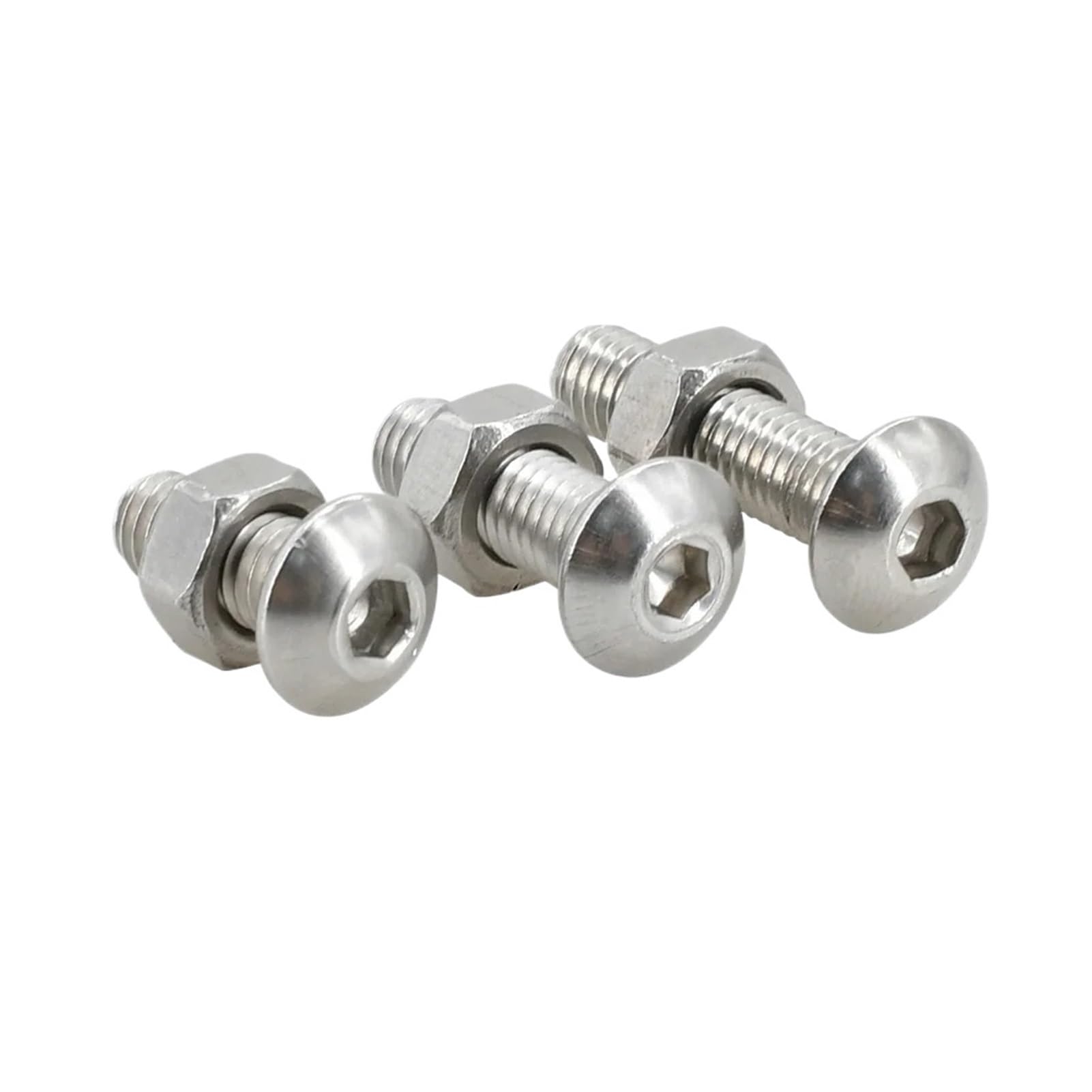 M2 M3 M4 M5 M6 metrisches Gewinde-Inbusschrauben-Mutter-Unterlegscheiben-Set, Edelstahl-Innensechskantschrauben, Dichtungssatz, Maschinenschrauben-Sortiment