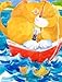 PatioPlus 11 x 15 in. HMS Orange Tabby Fishing Cat Flag Garden Size