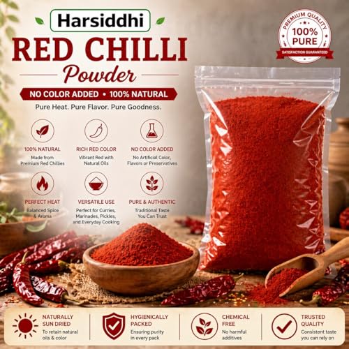 Image of Mirch (Chilli) Powder 200g, Pack of 2 | No Added Colours | Natural and Authentic Lal Mirch Powder