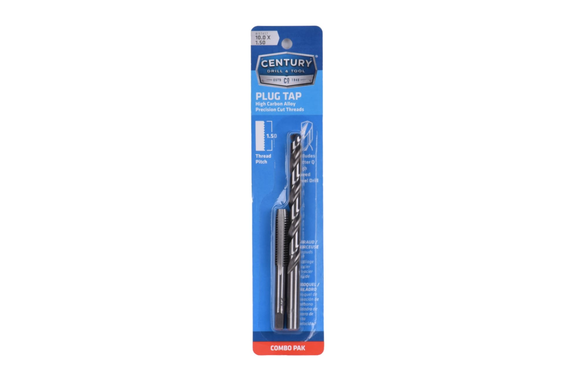 Century Drill & Tool 97417, 10.0X1.50 TAP & Q Drill - Amazon.com