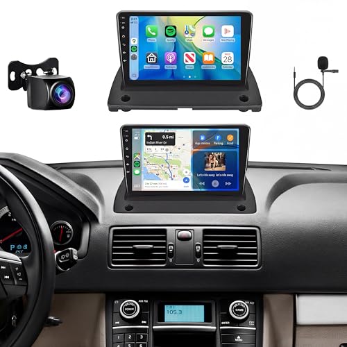 4G+64G Car Stereo for Volvo XC90 2004-2014 Radio,Wireless Carplay Android Auto,9inch 1280x720P IPS Touch Screen,32EQ,5.0Bluetooth,AHD IP69K Backup Camera,MirrorLink FM/RDS