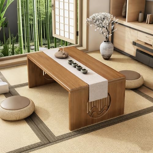 Mesa de suelo plegable, mesa baja de café, escritorio pequeño, montaje sin herramientas, para espacios pequeños y sentarse en el suelo