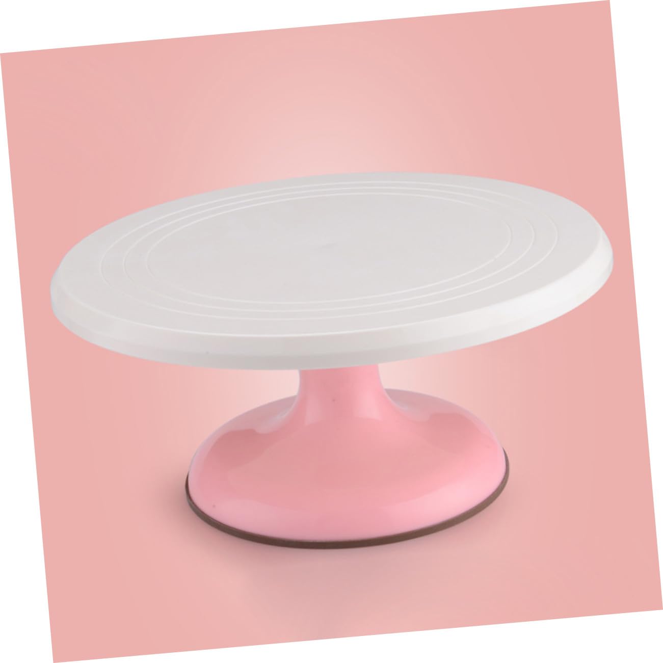 Plato Giratorio para Diseño Giratorio Manual 360° Adecuado para Rosa Decoración y Hornear Pasteles de Plástico en Restaurante Casa