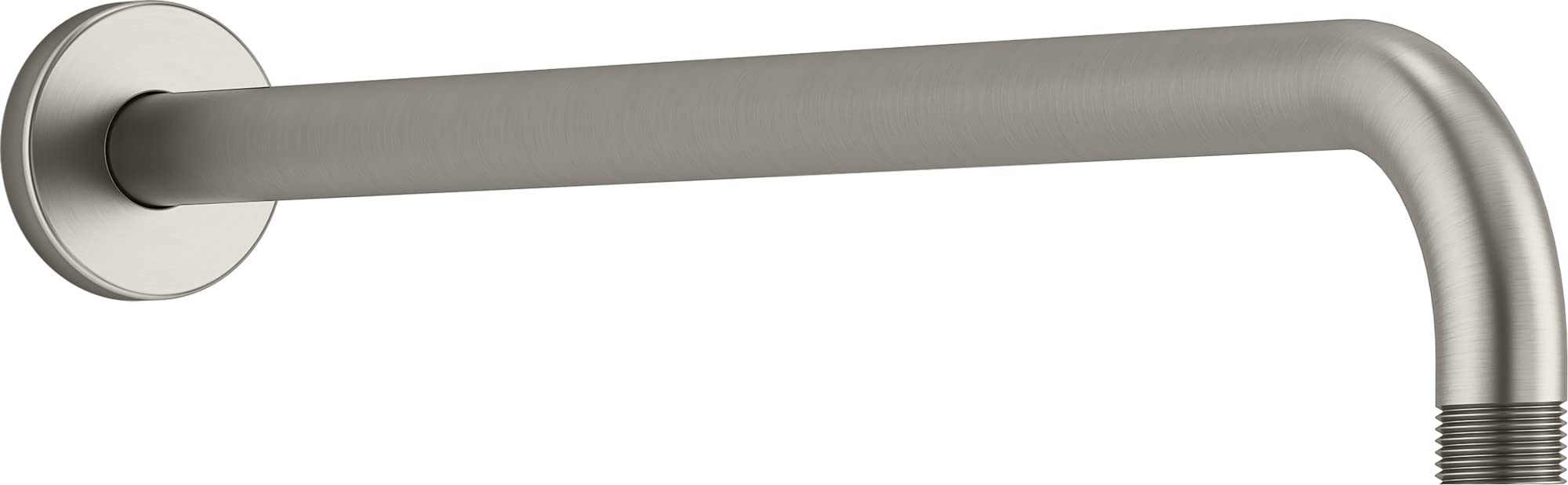 KOHLER 26307-BN Statement™ 19" Single-Function Wall-Mount Rainhead Arm, Vibrant Brushed Nickel
