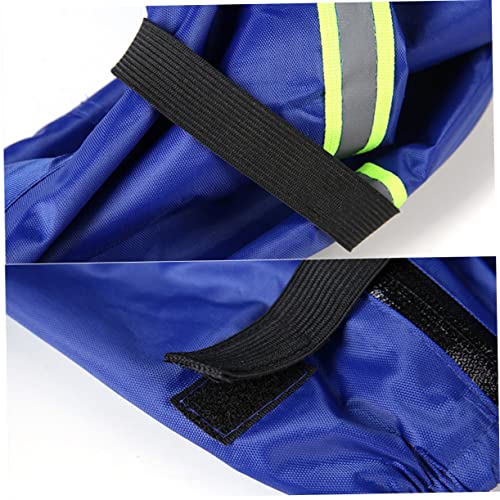 Cubrezapatos DOITOOL para hombre y mujer, cubiertas impermeables para lluvia y nieve, tela oxford azul, talla M miniatura 2