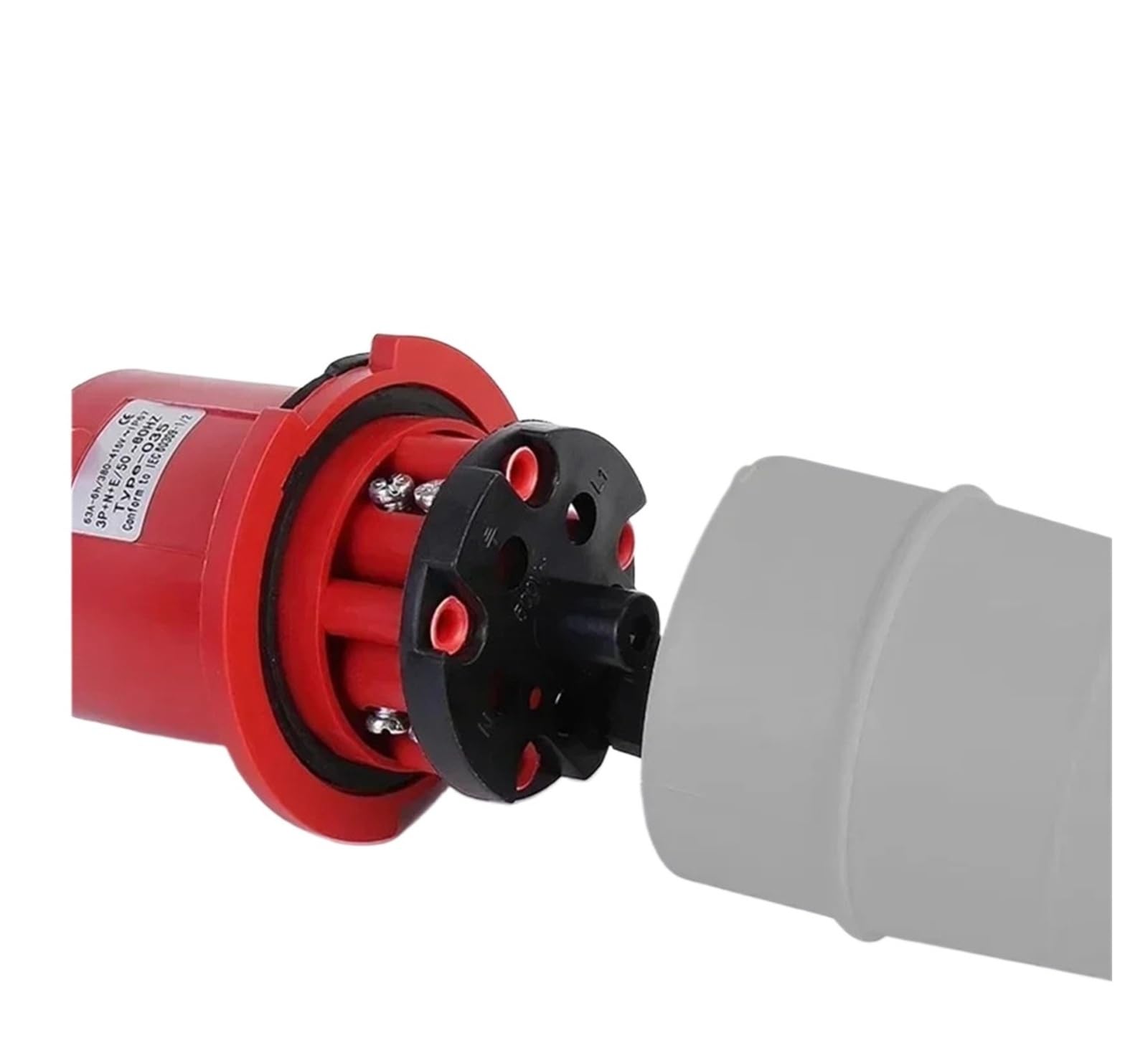 Conector eléctrico industrial 32A macho hembra de alta resistencia
