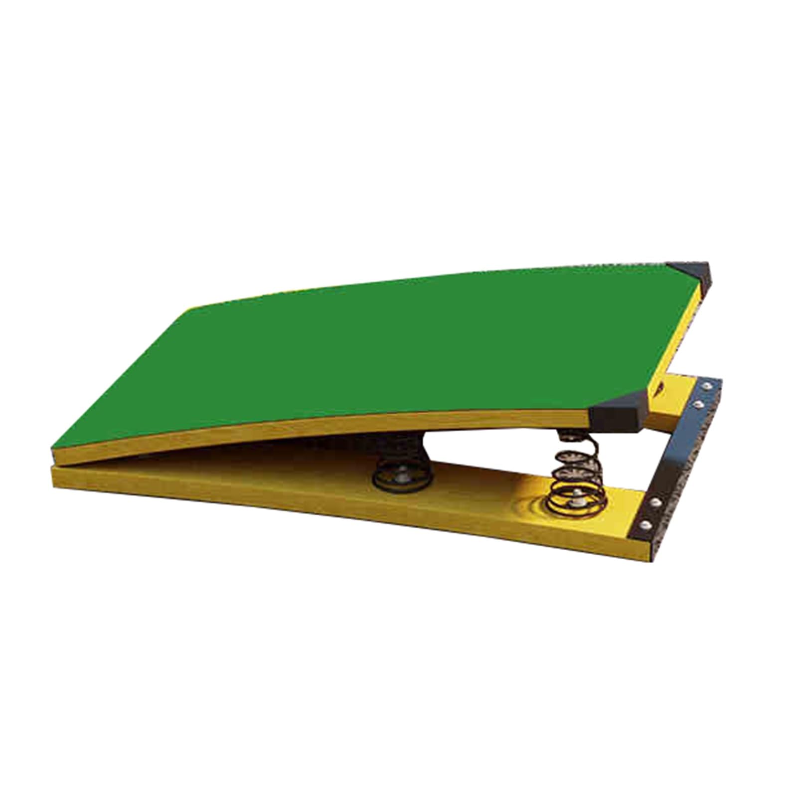Trampolino da Ginnastica Portatile, Trampolino Curvo, Trampolini for Principianti Junior, for Allenamento Marziale in Club Sportivi, Peso Massimo 120 kg(Green,80x50x20cm)