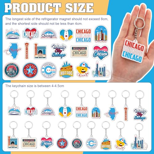Landical 36 piezas souvenir imán para refrigerador miniatura 2