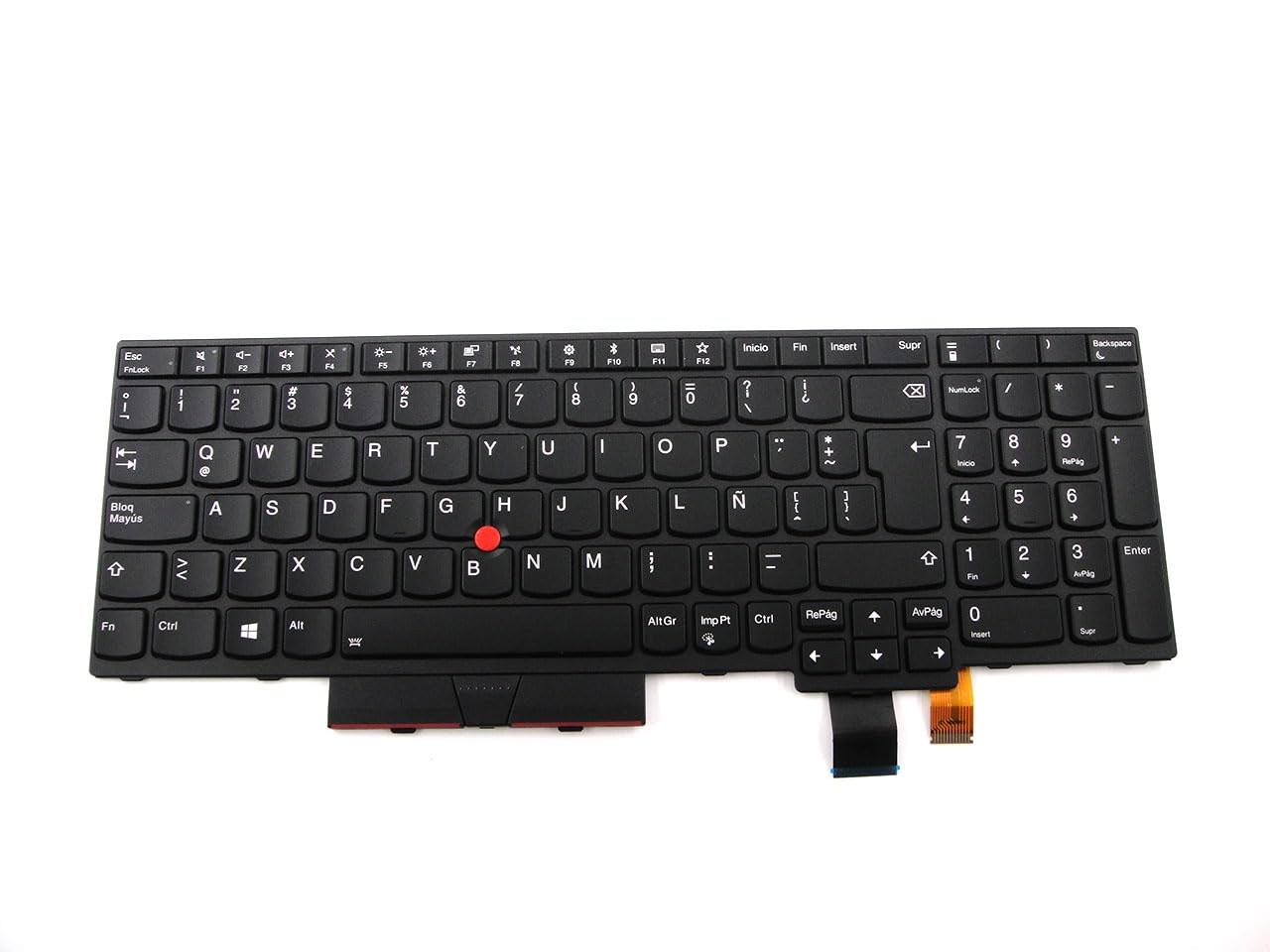 Bayjebu Parts for Lenovo ThinkPad T580 P52s Keyboard Latin Spanish LAS Backlit 15.6 inch 01HX222