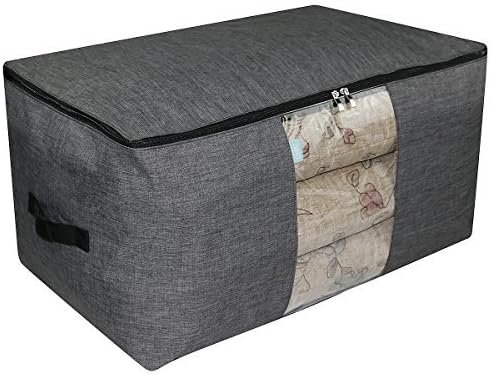 iwill CREATE PRO Large Waterproof Storage Bag for Wardrobe Organizer, Clothes, Garment, Bedding etc. 25.6X15.7X13.8, Dark Gray