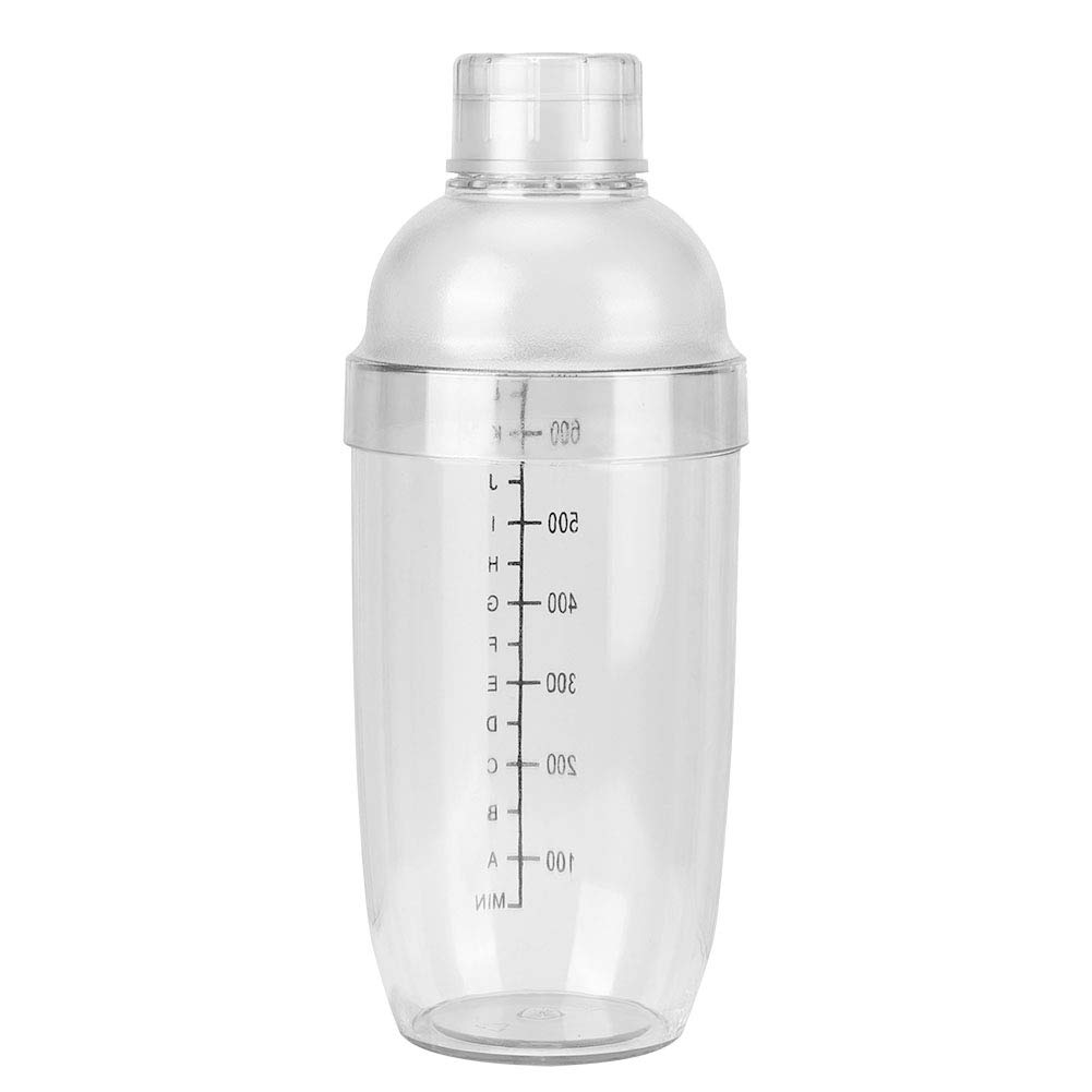 ANGGREK Cocktail Shaker Bar Mixing Cup Drink Mixer with Clear Scale for Milk Tea Coffee Bars Bartenders Commercial Use