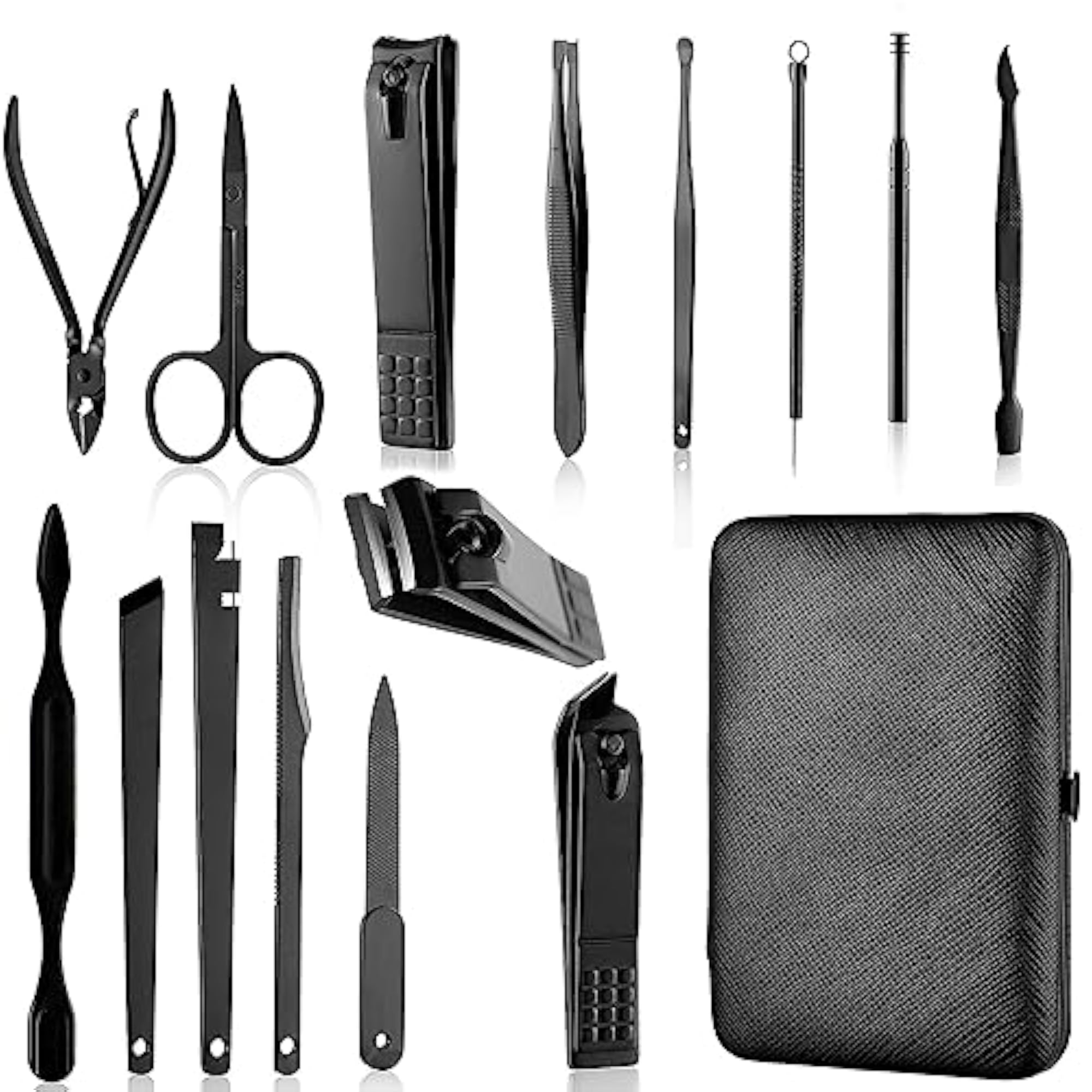12 in 1 Stainless Steel Nail Clippers Grooming Kit
