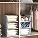 Imagen de RMAN® 4 pcs Organizador Armario Cajas Almacenaje Ropa Plegable y Apilable Cajones Organizadores Extraíbles de Plastico y Separadores para Ropa