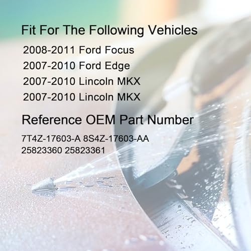 Image of 7T4Z-17603-A Front Windshield Washer Nozzles Kit for 08-11 Ford Focus 07-11 Ford Edge 07-10 Lincoln MKX Replaces 8S4Z-17603-AA,8S4Z17603AA Wiper Spray Washer Jet with 3M Fluid Hose & 6 Connectors