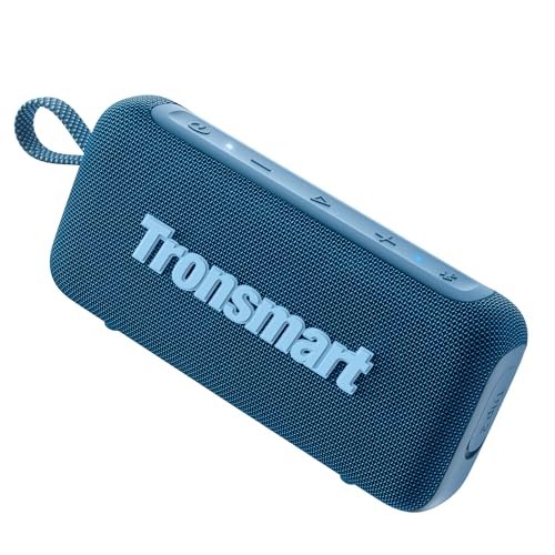 Tronsmart Trip 2 Altavoz Bluetooth portátil para Exteriores, Llamadas Manos Libres a través del micrófono Incorporado, Resistencia al Agua IPX7, Ecualizador Personalizable (Azul)