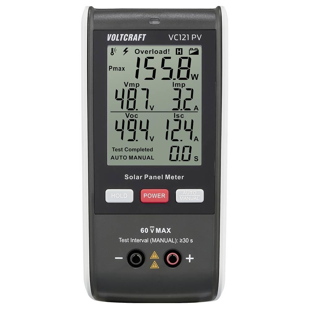 VOLTCRAFT VC121 PV Solar-Panel-Messgerät bis 800 W