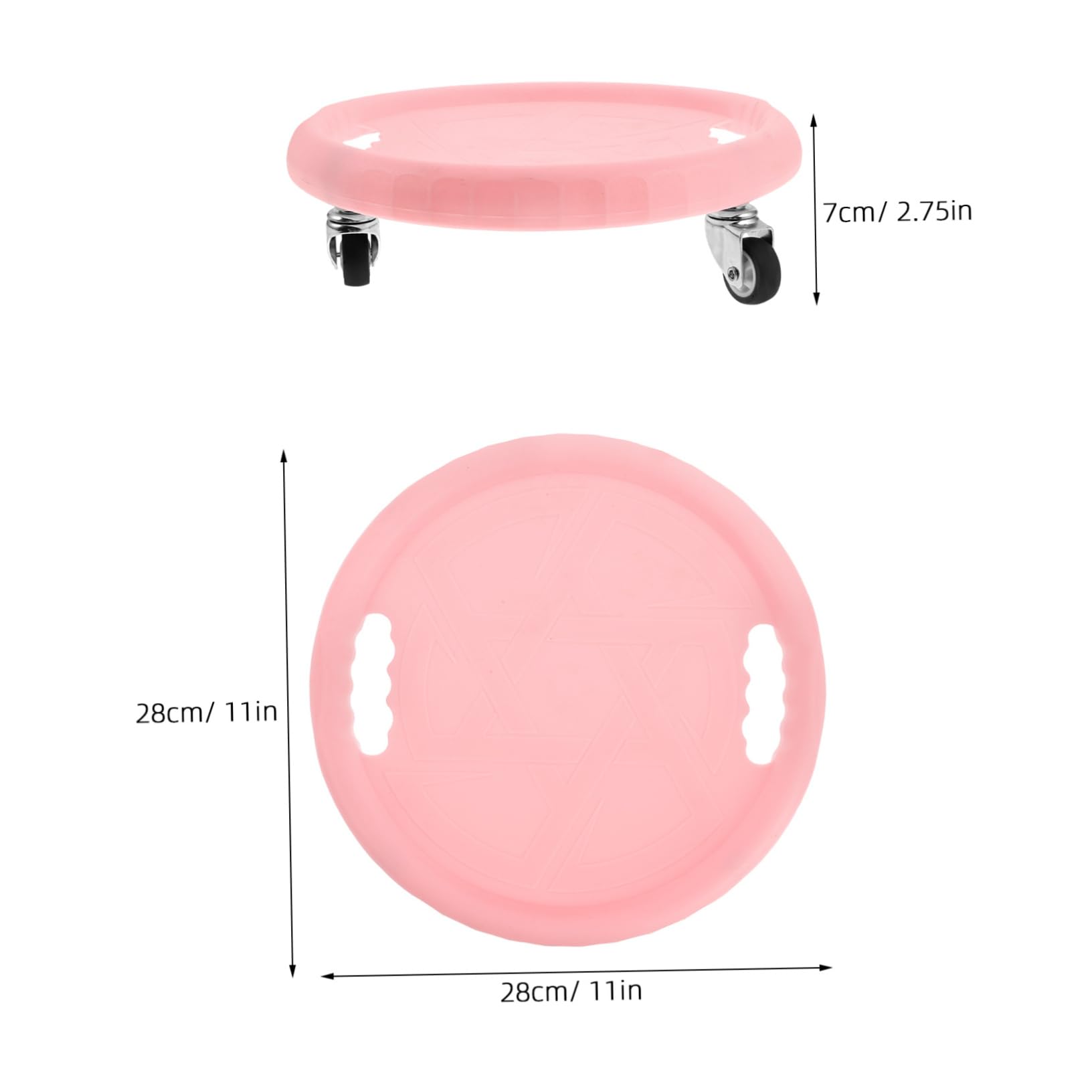 Rueda de Ejercicios Abdominales Rosa para Entrenamiento de Core